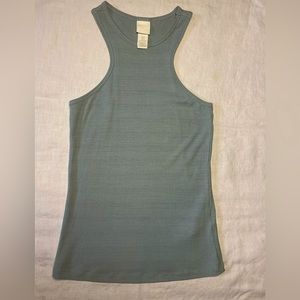 H&M high neck racer back tank women’s size small ice blue